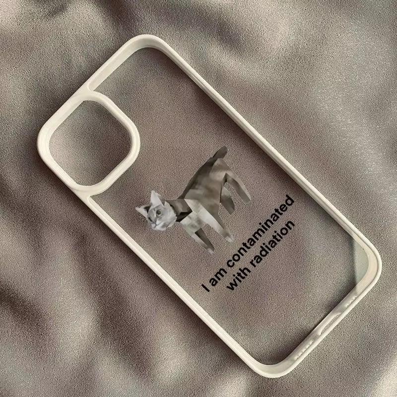 Ốp Điện Thoại Cho iPhone 16 11 12 13 14 15 Pro Max iPhone 16e XR X XS 7 8 Plus SE2020 2022 Động Vật Dễ Thương Chó Mèo Bụng Ache Chống Sốc Trong Suốt Bìa Cứng