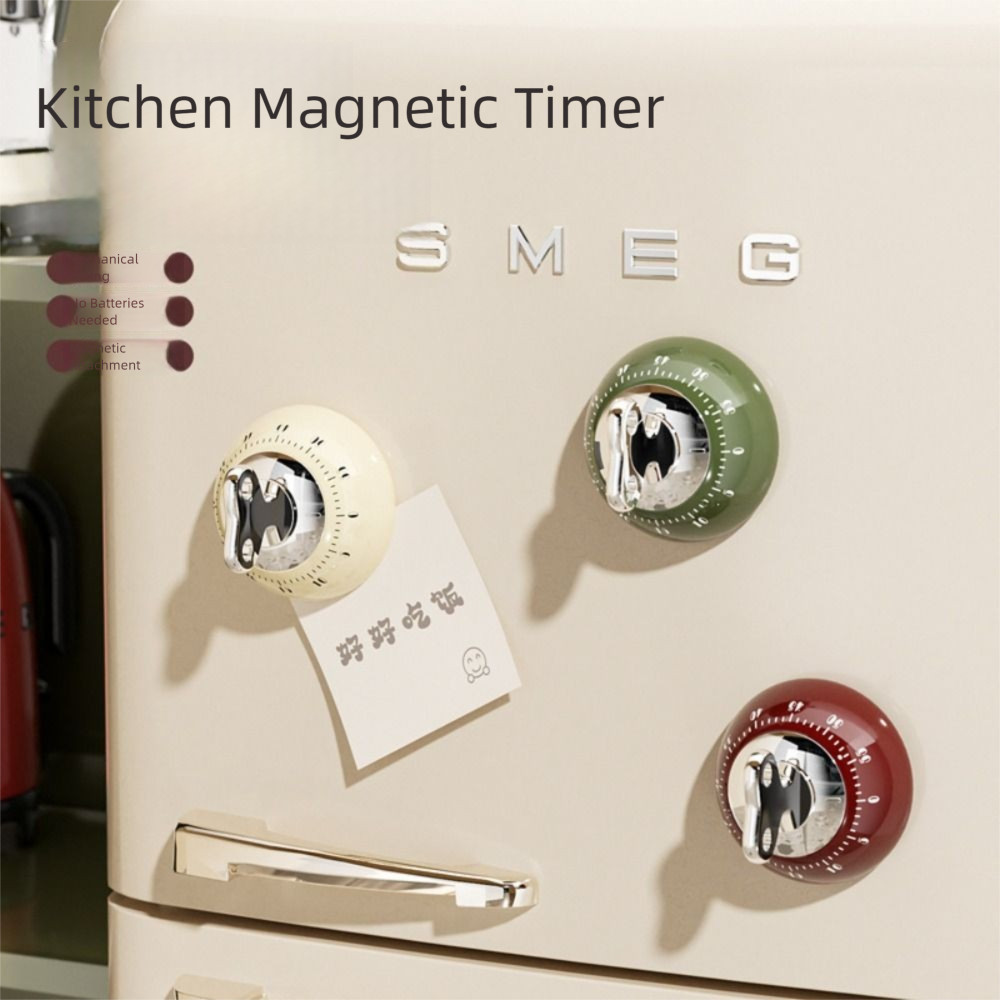 Đồng hồ báo thức đếm ngược LACYES, Hẹn giờ nấu ăn nhà bếp từ tính 60 phút, Tự kỷ luật di động Siêu im lặng Có thể hấp thụ Trẻ em Hẹn giờ học Nhắc nhở nhiệm vụ