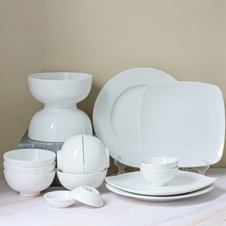 Set 10 chén- Set 6 Chén Bát Ăn Cơm Sứ Trắng Minh Châu(loại1) bát cơm hàng Việt Nam chất lượng cao