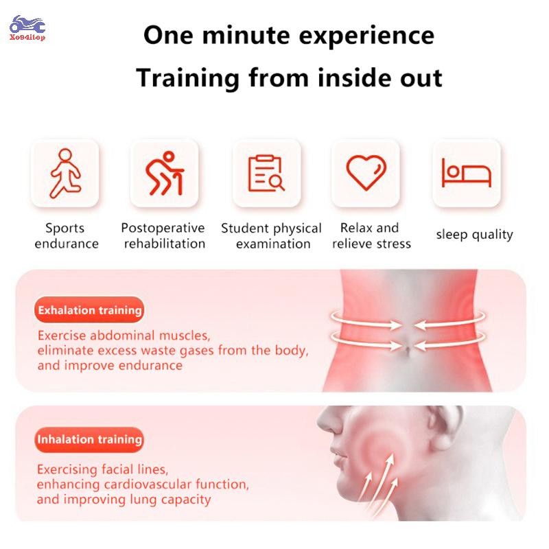 XOITOP - Bộ Thiết Bị Tập Thở và Cơ Bụng Cho Người lớn, Quả Tạ, Tăng Dung Tích Phổi