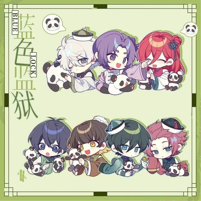 Xinchangda Cuscino in peluche con chiusura blu, motivo anime