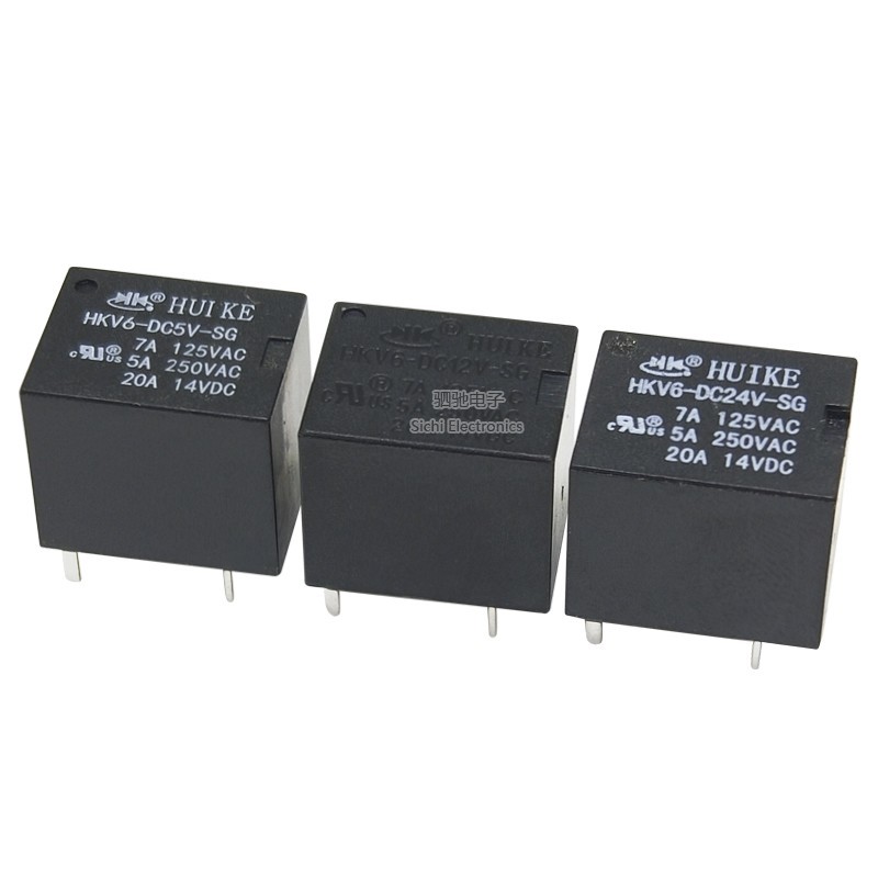Rơle tín hiệu HUIKE HUIKE chính hãng HKV6-DC5V / 12V / 24V-SG 5 chân T78 20A 12V
