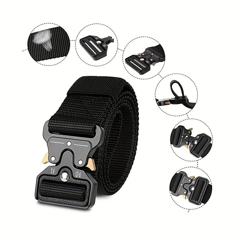 [COD]Thắt Lưng Chiến Thuật Nam Nữ Unisex – Đai Nylon Bền, Tháo Nhanh, Dùng Ngoài Trời & Thể Thao