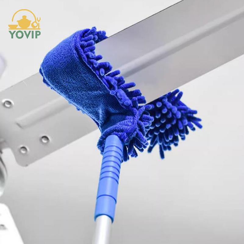 YOVIP Quạt Trần Microfiber Lưỡi Lau Bụi Bộ Có Thể Tháo Rời Linh Hoạt Cobweb Dusterer Quạt Trần Cao Loại Bỏ Bụi Bụi VN