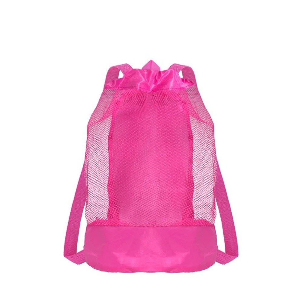 HOBBYIN Túi đi biển bằng lưới HOBBYIN, Ba lô đi biển có dây đeo có thể điều chỉnh chống cát, Túi đựng đồ chơi bể bơi có dây rút bền