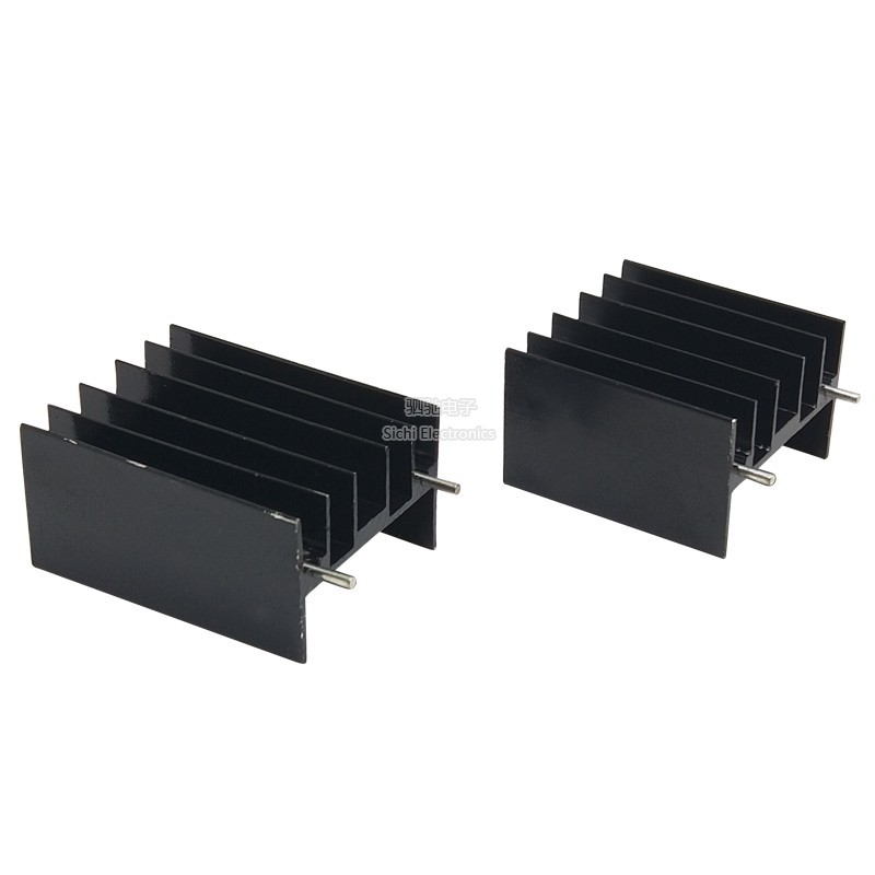 Bộ tản nhiệt 23 * 16 * 25mm 23 * 16 * 30 với kim đen TDA7294 / L298, v.v. IC Bộ tản nhiệt chuyên dụng