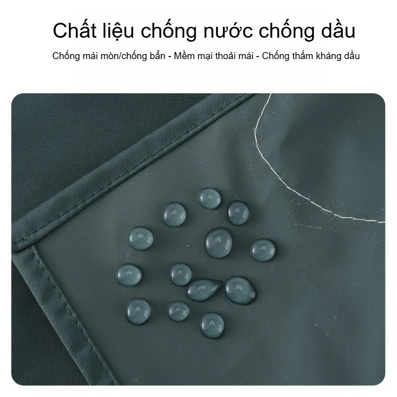 Tạp Dề Nấu ăn, có Lau Tay Bên Hông, Chống Nước, vải PVC Canvas, chống Bẩn Khi Pha Chế Làm Việc Nhà
