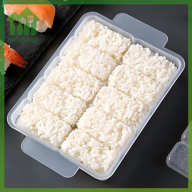SWEET 5 / 10 Lưới Cơm Bóng Khuôn Sushi Chống Dính Áp Lực Hộp Bảo Quản Dụng Cụ Ăn Trưa DIY Nhà Bếp Rõ Ràng Onigiri Khuôn n