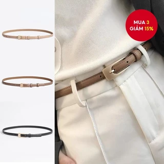 Thắt lưng khóa kim loại có thể điều chỉnh dành cho nữ - Đai thắt lưng Skinny Y2K Retro dành cho quần jean & váy