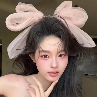 Kẹp Tóc Nơ Hồng - Phụ Kiện Cưới Trẻ Trung Cho Cô Dâu