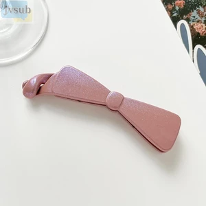 Jvsub Banana Big Clip, Giá đỡ đuôi ngựa thời trang Flash mịn, Phụ kiện Hàn Quốc Nơ Kẹp tóc màu trơn Nữ