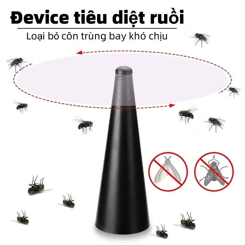 Quạt Đuổi Ruồi Muỗi Tự Động Chạy Pin, Cho Gia Đình, Dã Ngoại, Cửa Hàng,  , Di Động, Hiệu Quả