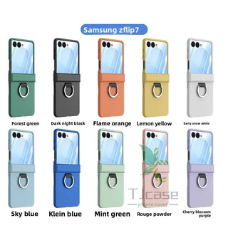 Ốp lưng đầy màu sắc Grip Ring bản lề full case Samsung Galaxy Z Flip 7 FE 6 5 4 3 Z Flip 7 Skin Feel Hard case