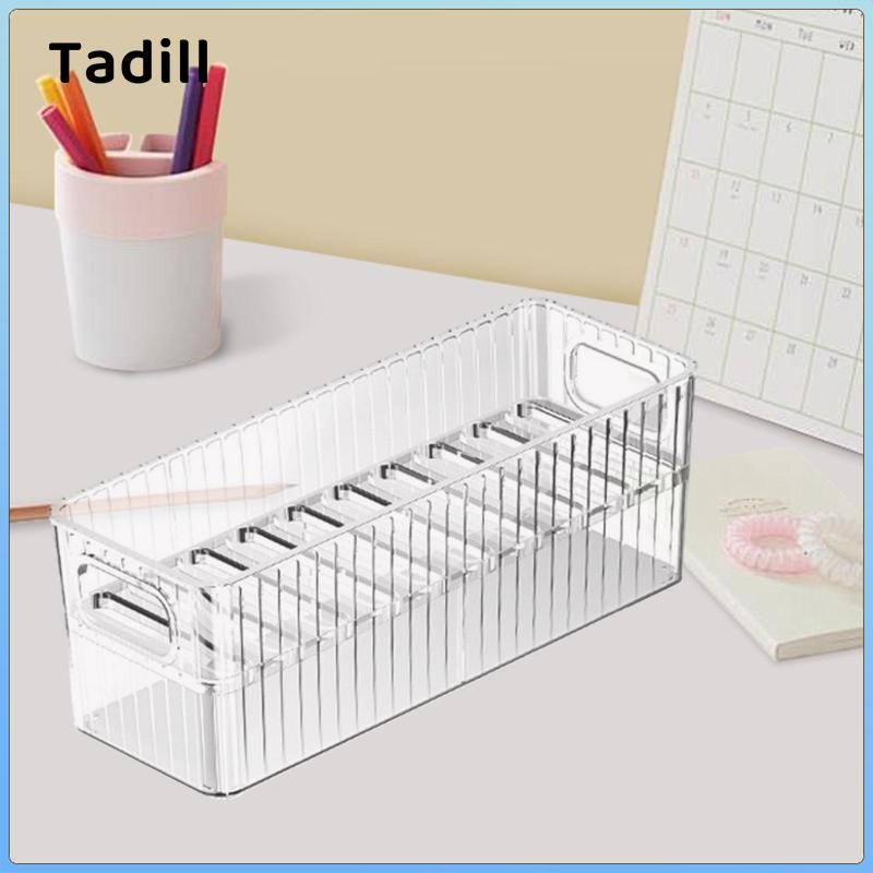 Hộp đựng điện thoại trong suốt Sắp xếp phân vùng có thể tháo rời Tiết kiệm không gian sành điệu Hộp đựng mỹ phẩm hình chữ nhật cho bàn Tủ ký túc xá