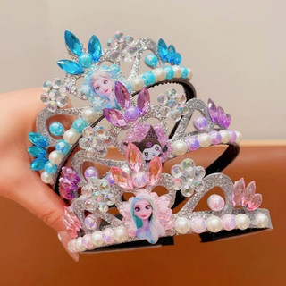 Công chúa phong cách vương miện acrylic băng đầu cho trẻ em thời trang và trang phục sáng bóng props và quà tặng