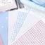 SA 3 Tờ Tạp Chí Miếng Dán Chữ Miếng Dán Hàn Quốc Miếng Dán Bảng Chữ Cái Miếng Dán Trang Trí Nhãn Dán Sổ Lưu Niệm Miếng Dán