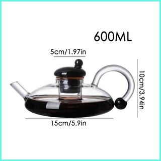Ấm đun nước điện có máy pha trà Ấm đun nước trà thủy tinh có bộ lọc có thể tháo rời Ấm trà dày với antirtvn