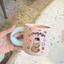 Cốc Sứ Có Quai Kèm Sticker ,Ly Sứ Dày Dặn, Uống Nước, Uống Sữa, Cafe Siu Xinh CSU018