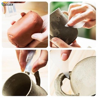 Dụng cụ xương sườn gốm Công cụ điêu khắc chuyên nghiệp tiện lợi Đánh bóng thoải mái
