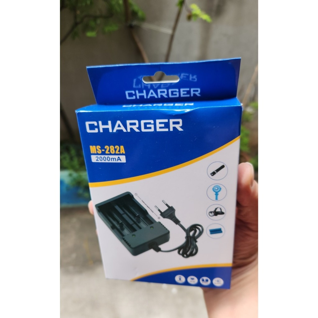 Bộ Sạc Pin Đôi Li-ion CHARGER MS-282A 4.2V Sạc Pin 18650, 18500, 14650 ...
