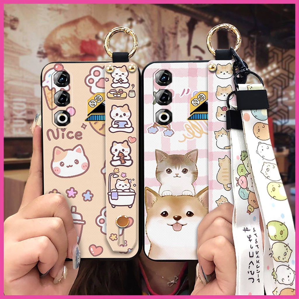 Dây Đeo Cổ Tay Ốp lưng ZTE Nubia Neo3 GT 5G Chống Va Đập Dây Đeo Tay Silicon Mềm Vỏ Bảo Vệ Dây Chống Thấm Nước Hoạt Hình Giá Đỡ Điện Thoại Thiết Kế Thời Trang Dễ Thương Bền Đẹp