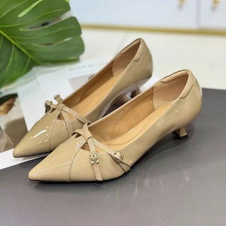 Giày cao gót mũi nhọn Giày cao gót nữ Slip-On miệng nông