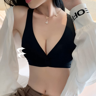 『 Brelira 』 Nút trước ngực nhỏ Push Up Bra Liền mạch Ice Silk Bra Đồ lót không dây Mặt sau làm đẹp Đồ lót chống chảy xệ