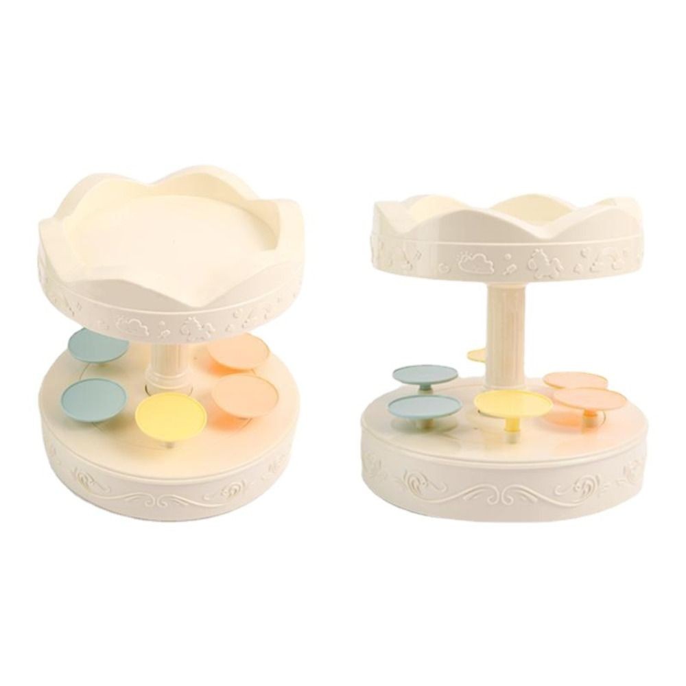 Máy làm bánh xoay tự động AWNGD, Giá đỡ bánh cupcake âm nhạc, Giá đỡ bánh cupcake sáng tạo Macarons Món tráng miệng Giá để bàn xoay Trang trí tiệc sinh nhật