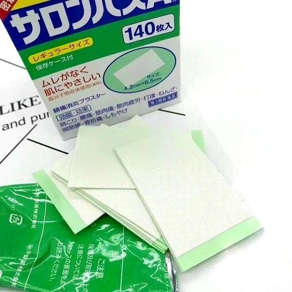 Miếng dán Salonpas Hisamitsu Nhật Bản [Lẻ 20 Miếng/ Hộp 140 Miếng] giúp giảm đau nhanh chóng