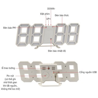 gian tường năng 3D hiển thị hồ độ bền vượt trội chức độ Clock minh báo đồng treo thông nhiệt và Desktop LED với thời