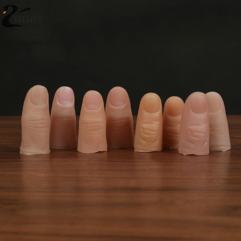 GOAY Chân Giả Giả Ngón Tay Mô Phỏng Cots Cắt Prosthes Biến Mất Găng Tay Silicon Để Chơi Đạo Cụ Tricky Prank VN