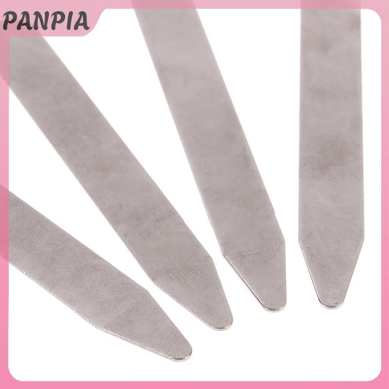 PANPIA-Shirt Góc Cố Định Kẹp Quần Áo Phụ Kiện Tấm Kim Loại Sắt Áo Sơ Mi Góc Tre Quần Áo Phụ Kiện Cổ Áo Hỗ Trợ