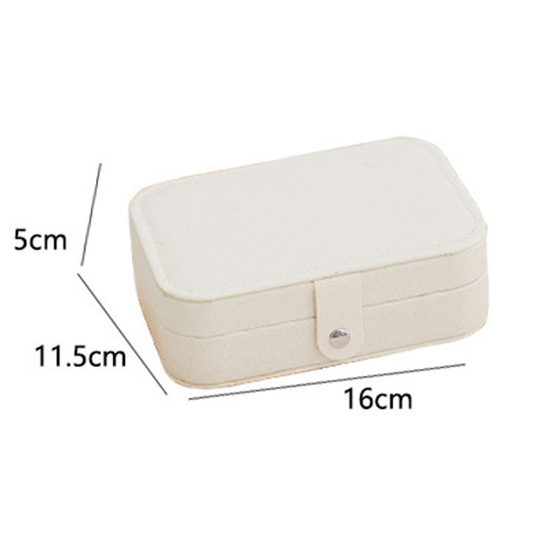 Hộp đựng Trang Sức Du Lịch,Hộp đựng trang sức bọc da sang trọng,Kích thước 16x11.5x5cm