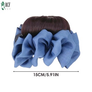 Tousled Updo Hairpieces với Kẹp Updo Phần Mở Rộng Tóc Mũ Đa Năng Phụ Kiện Tóc Mũ Đội Đầu