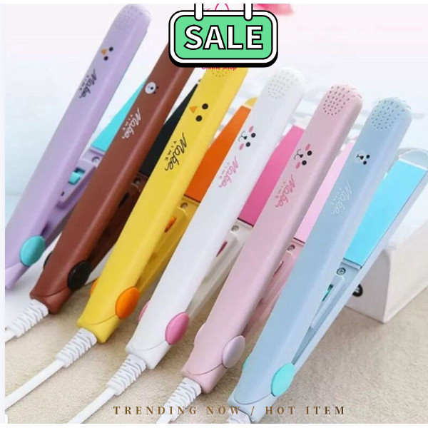 PVN12111 Máy kẹp - duỗi tóc mini hình thú có hộp nhựa đựng T2