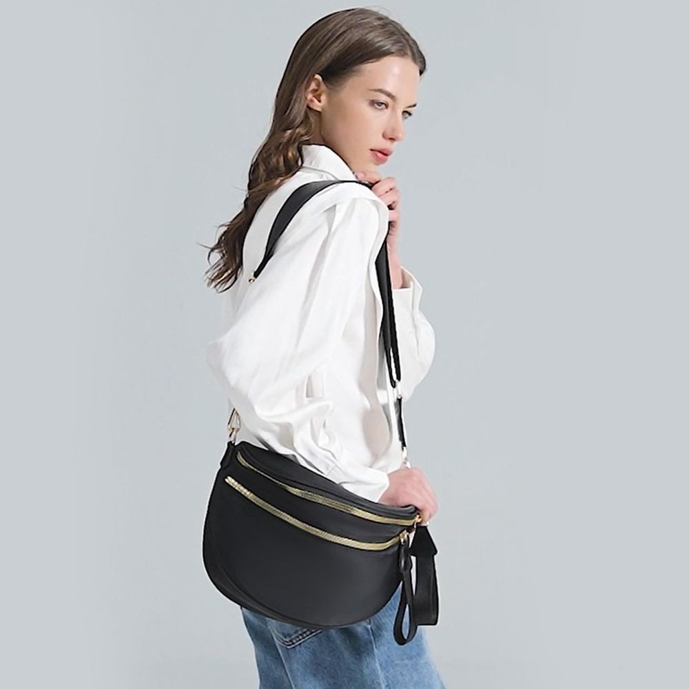 Túi đeo chéo TONFASHION, Túi Bum màu trơn nhẹ, Túi đeo chéo dây đeo có thể điều chỉnh hợp thời trang đầy màu sắc Mặc thường ngày
