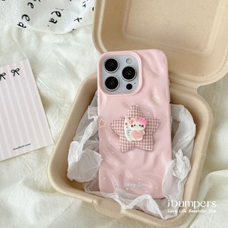 Ibumpers Hàn Quốc Họa Tiết Ngôi Sao 3D Hoạt Hình Ngôi Sao Trang Trí Ốp lưng iPhone 11 12 13 14 15 16 Pro Max 3D Meteorite Ốp Lưng Silicon Mềm Chống Sốc