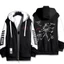 SY3 Hazbin Khách sạn Alastor Radio Demon anime dây kéo Áo khoác Áo khoác Unisex Top YS3