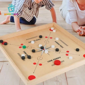 Bộ Carrom gamchiano bằng gỗ 18 x 18 inch, trò chơi bàn thử thách vui nhộn cho mọi lứa tuổi