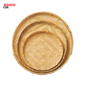 Mẹt Tre Viền Mây, Trang Trí, Đựng đồ ăn )