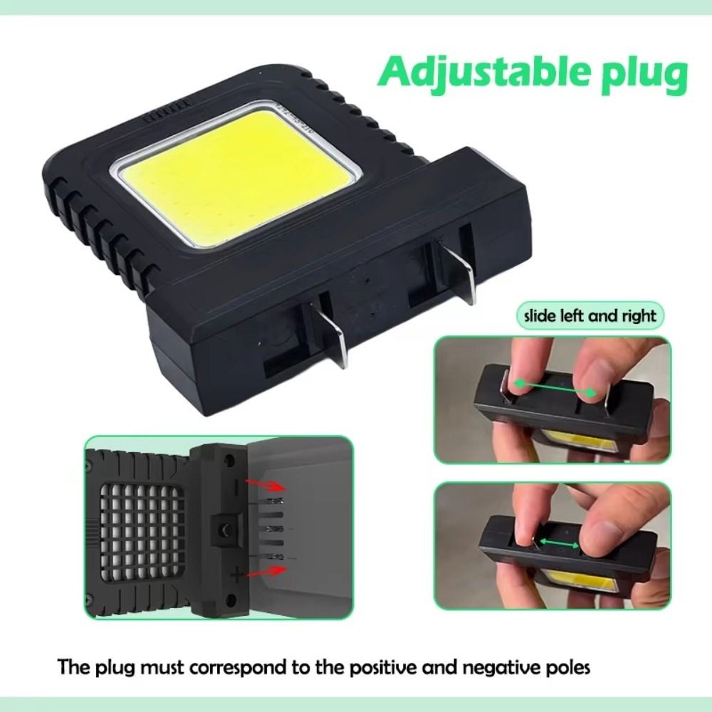 Đèn LED làm việc MARGREDY, Đèn tìm kiếm ngoài trời có độ sáng cao có thể điều chỉnh, Bộ phận dụng cụ điện chất lượng cao Đèn pin Lithium đa năng bền cho Makita / Milwaukee / Dewalt / Bosch