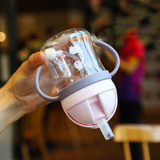 【BabyJoy】250ml Bình Nước cho trẻ em cao cấp cho bé,Bình Tập Uống Cho Bé,có van chống sặc,chịu nhiệt tốt,có tay cầm