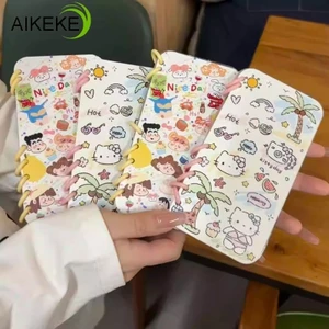 Crayon Shin-chan Flip Book Ốp Lưng Điện Thoại Samsung Galaxy A16 A36 A56 A06 A05s F05 M05 S24 S23 S22 S21 S20 Ultra FE 5G 4G Vỏ Hoạt Hình Dễ Thương Kitty Mềm Giá Đỡ Vỏ Trong Suốt