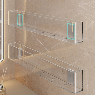 [HÀNG LOẠI 1] Kệ Dán Tường Trong Suốt Đựng Mỹ Phẩm, Kệ Treo Nhà Tắm Đa Năng Nhựa Acrylic Cứng Cáp