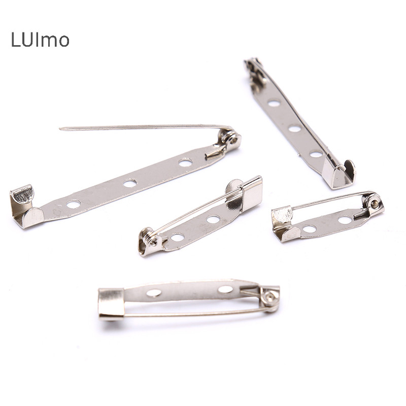 Luimo 10 Chiếc Thổ Cẩm An Toàn Bắt Thanh Khóa Chân Lưng Đế Trang Sức Phát Hiện Thủ Công DIY SBS