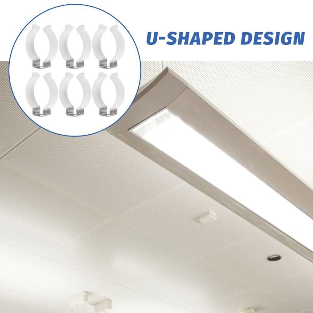 HIGHVIEWLS 5 Kẹp Ống Đèn, Đế Bảo Vệ Cao Su Lò Xo, Kẹp Cố Định T3/T4/T5/T6/T7/T8/T9/T10, Cho Ống 12-32mm