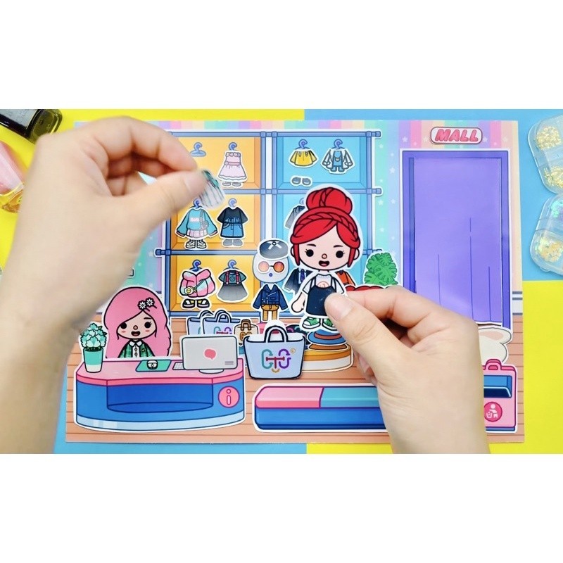 Cửa hàng quần áo của Toca - Búp bê giấy- Size to