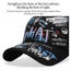 Mũ bóng chày OLVIDO, Mũ chống nắng thoáng khí Hip Hop, Mũ Snapback in chữ có thể điều chỉnh thông thường dành cho nam nữ