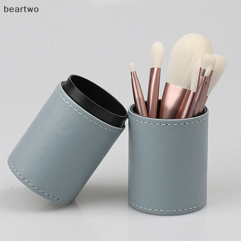 < Beartwo > Hộp đựng cọ trang điểm di động Hộp đựng cọ trang điểm du lịch Hộp đựng cọ trang điểm có nắp đẹp