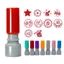 ITRUMPET Giáo viên Khuyến khích Tem, Khen ngợi Biểu tượng cảm xúc DIY Con dấu biểu tượng cảm xúc, Đồ dùng giáo viên Con dấu sổ lưu niệm Tem tự mực